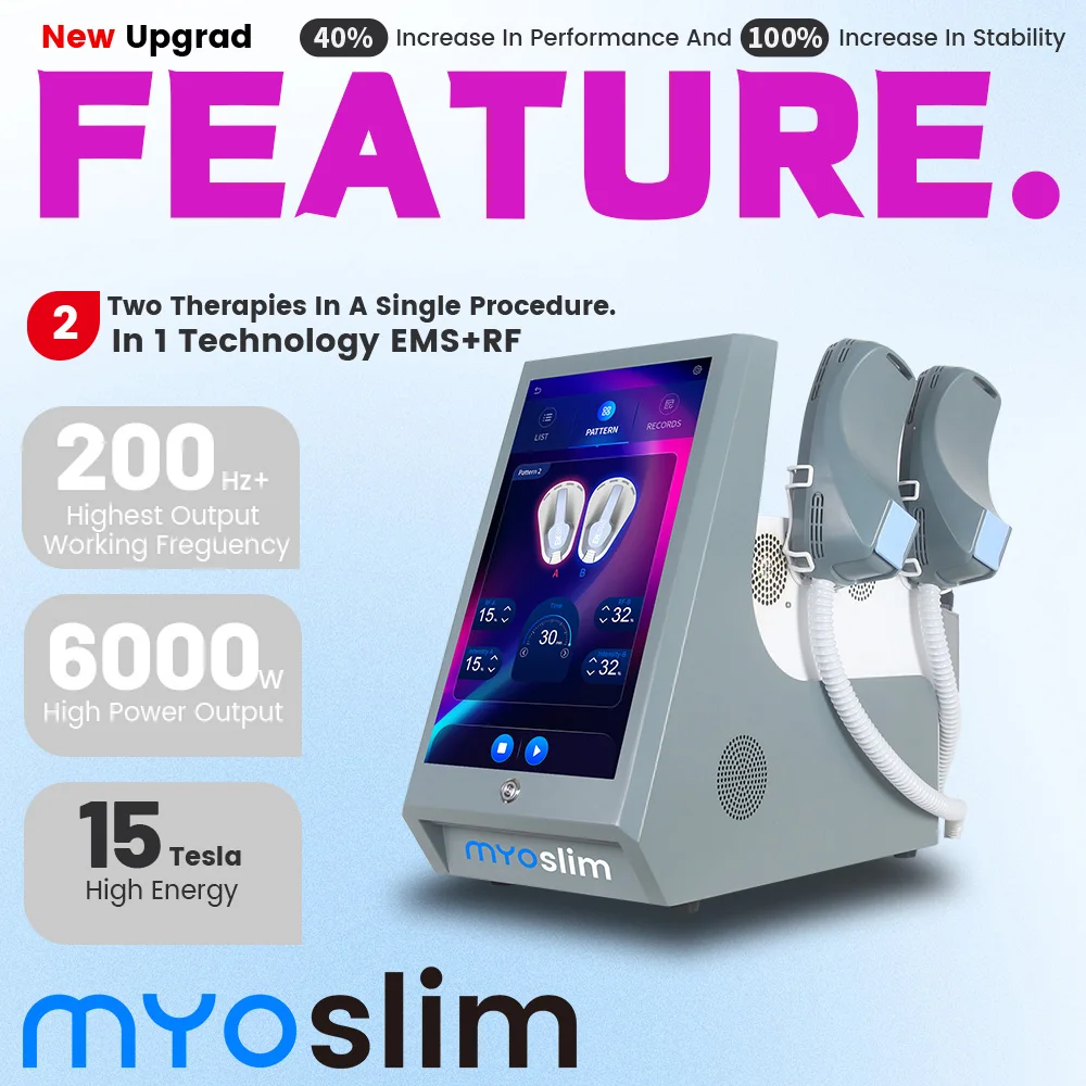 

2025 Latest Portable DLSMYOSlimRF Body Shaping Machine 6500W Power Weight Loss, Slimming, Fat Removal, Muscle Stimulating Device