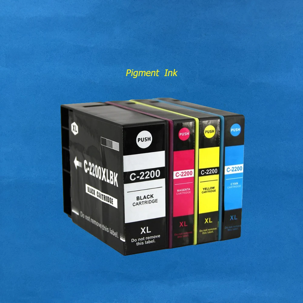 

1Set PGI-2200XL Ink Cartridge with Pigment ink for PGI-2200 for Canon MAXIFY MB5020 MB5320 iB4020 MB5120 MB5420 IB4120