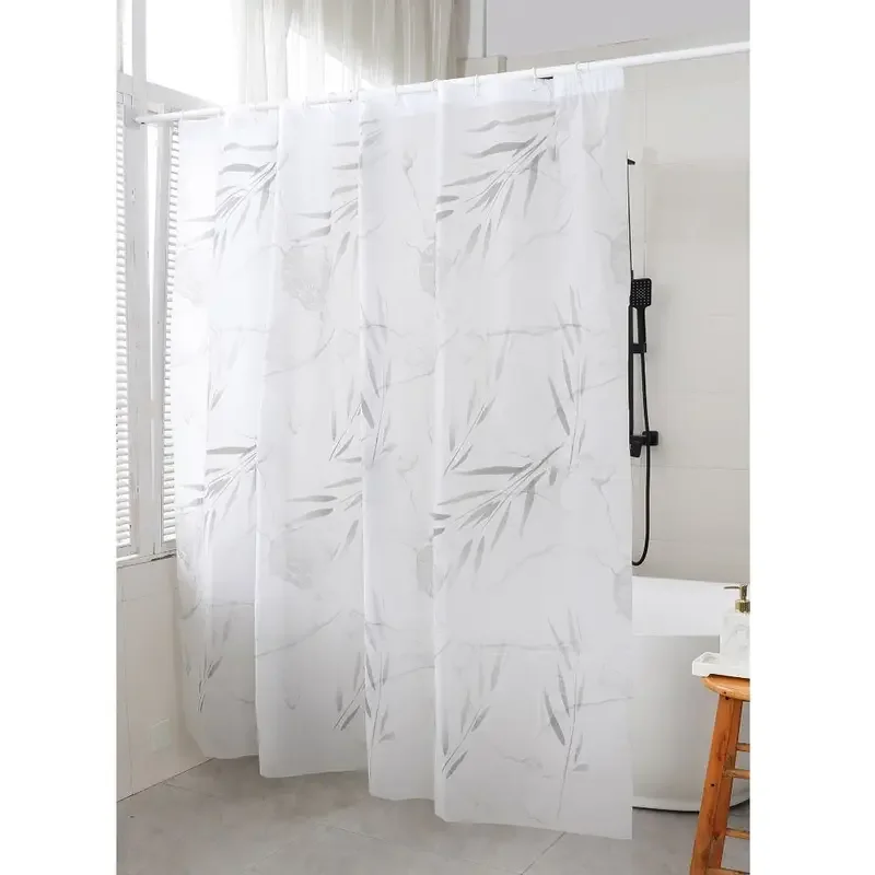 Waterproof Shower curtain high quality with hook mildew proof printed shower curtain thickened PEVA bathroom curtain