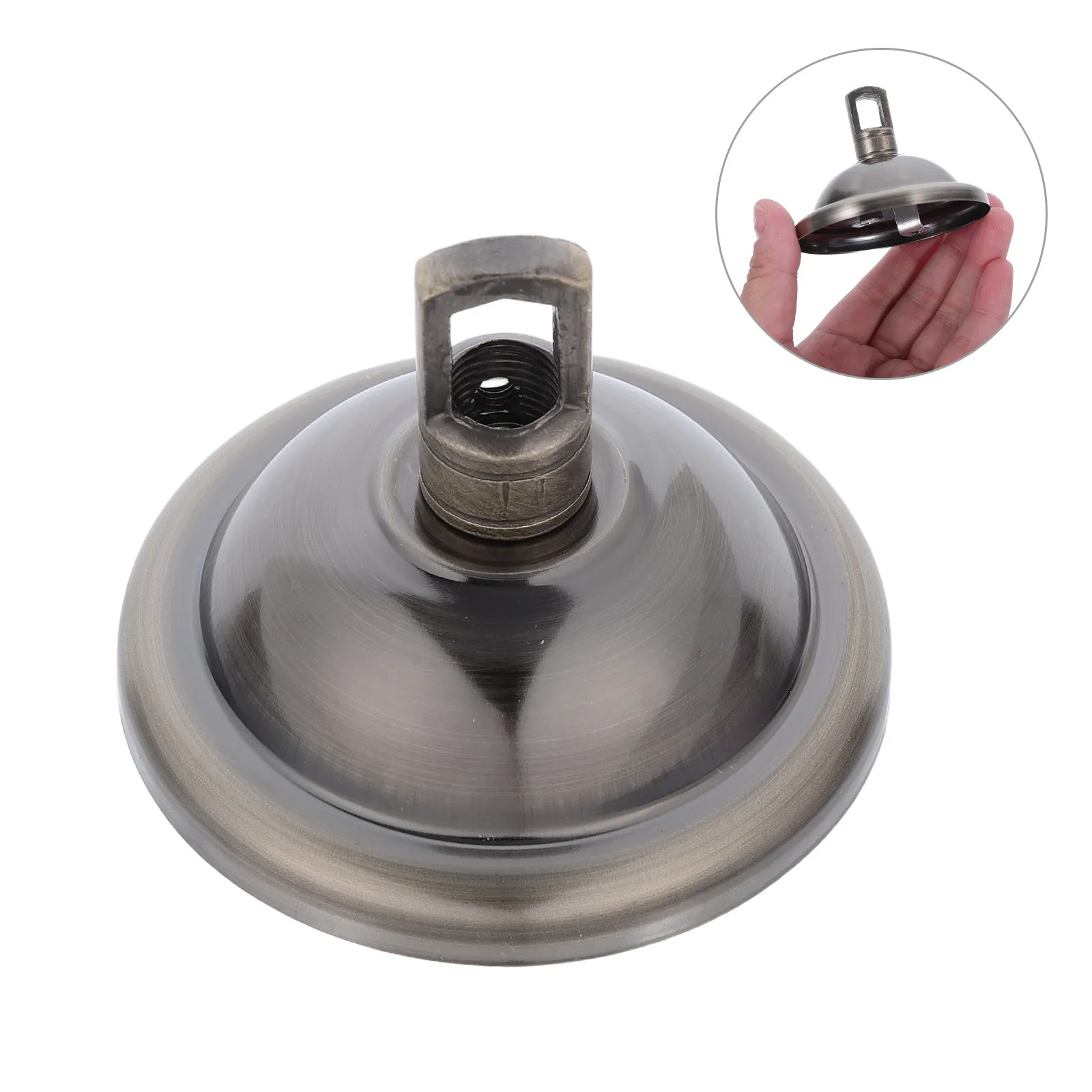 2Pcs Pendant Light Ceiling Hooks Heavy Duty Metal Mounting Hardware Replacement Plate for Chandelier Light Fixture Canopy Plate