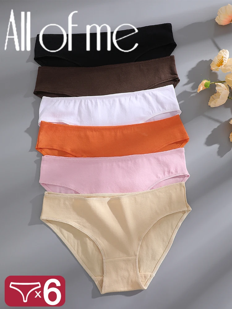 6 Teile/satz frauen Höschen Sexy Slip Baumwolle Unterwäsche Sexy Dessous S-XL Höschen Weibliche Unterhose Einfarbig Mädchen Pantys