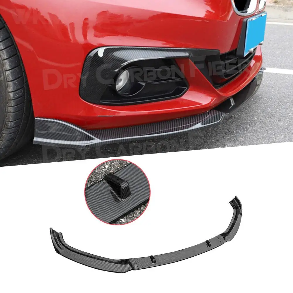 

3PCS ABS for BMW 1 Series F20 Sedan Base 118i 120i 125i 2017-2019 Car Front Bumper Lip Spoiler Winglets Splitters