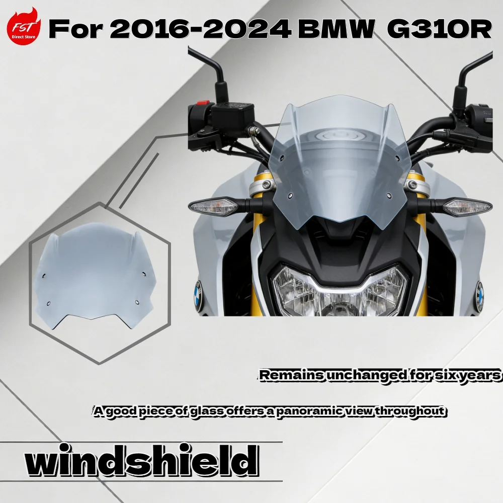 

Для BMW G310R 2016-2024: Модифицированный передний ветровой дефлектор/экран