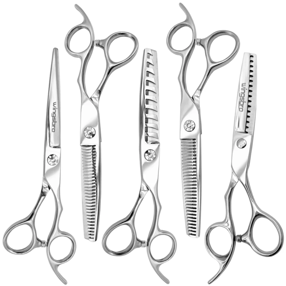 Professional Hair Cutting Scissors, Thinning Scissors for Barbers, 6.5