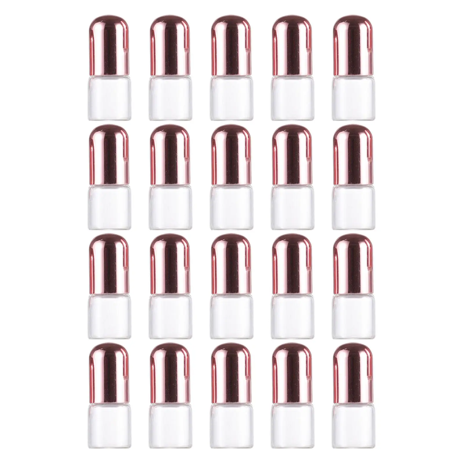 

20 шт. прозрачных стеклянных роликовых флаконов с крышками, многоразовые, для масел, парфюмерии, эфирных масел, для путешествий, ароматерапии