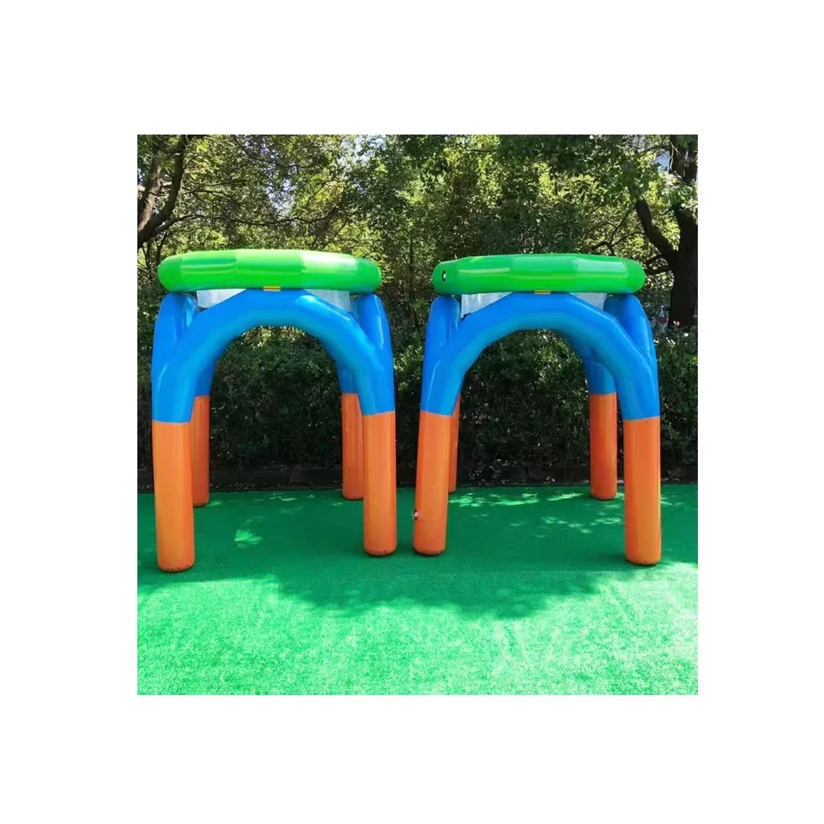 

2026 Basketball Hoop Outdoor Giant Inflatable Basketball Hoop Target Shooting Basketball Team Building Sport Games for Kids and