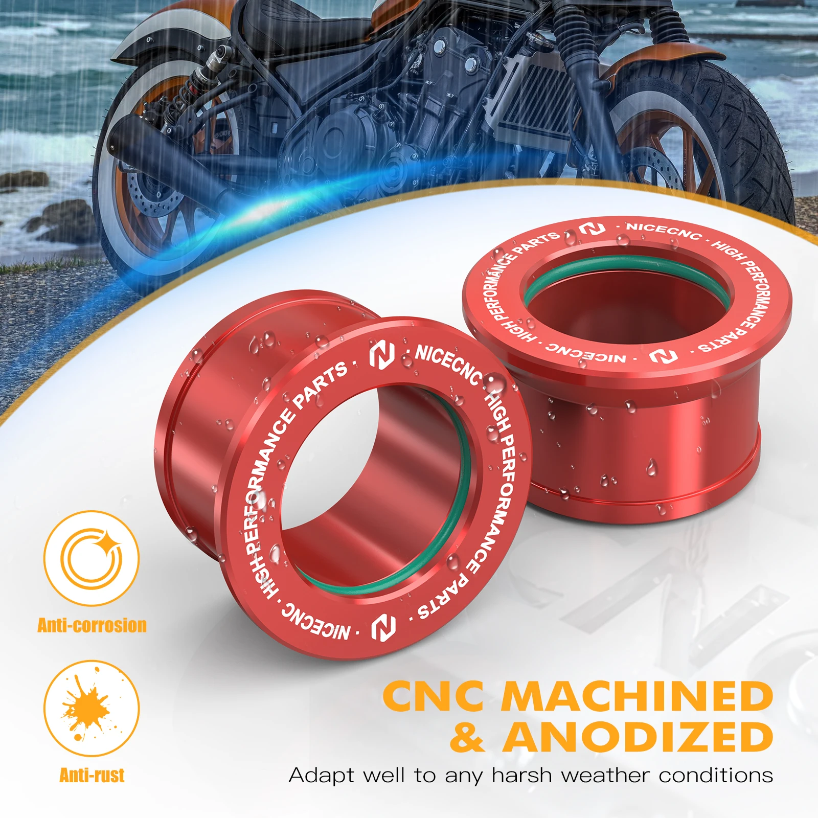 لهوندا CRF250R CRF450R CRF450X 2005-2023 CRF250X CRF250RX CRF450RX CRF450RL CRF450RWE CRF450L محور عجلات خلفي الفواصل الياقات