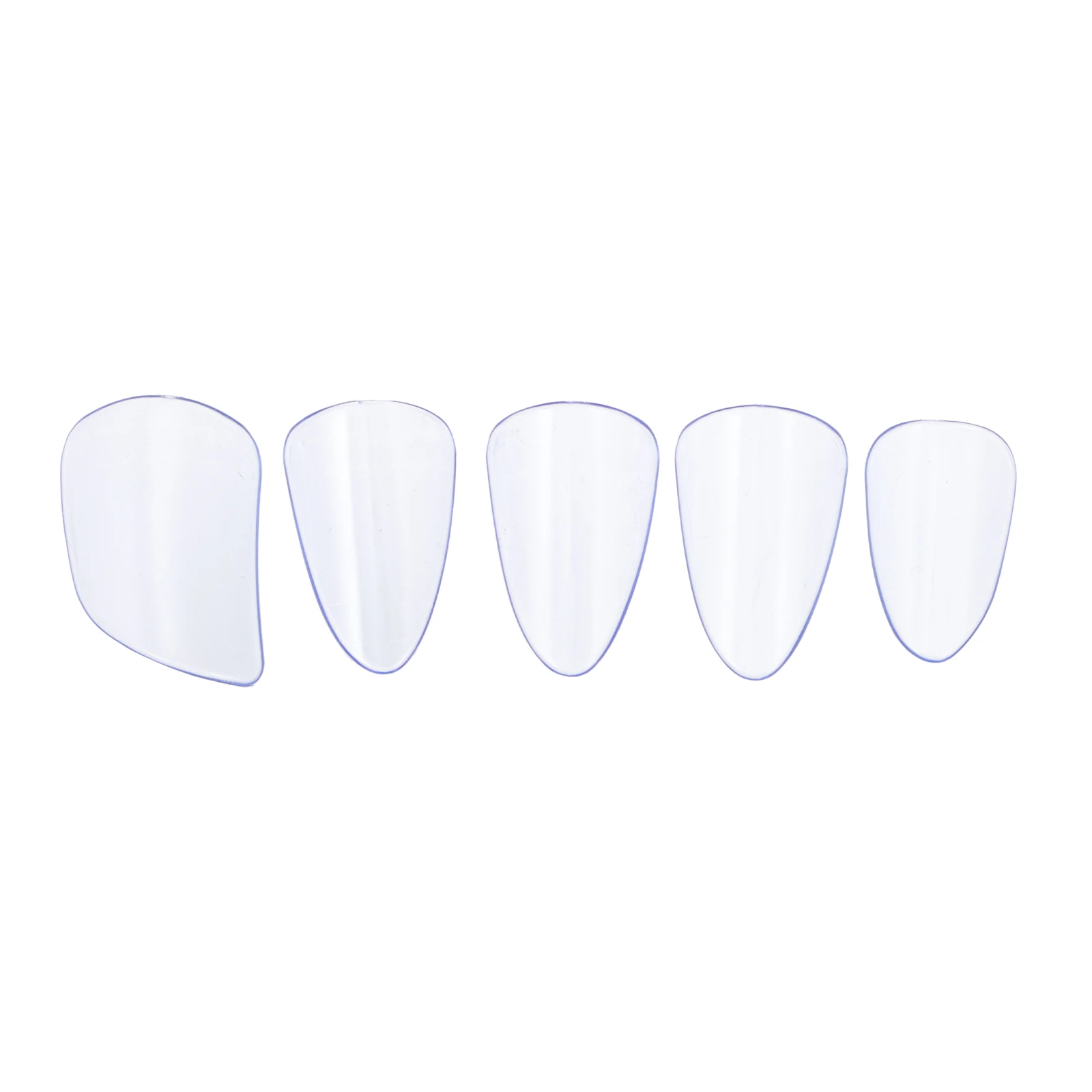 

5 Pcs Pipa Nails Polycarbonate Durable Smooth Edge Practical Easy Clean Compact Portable Guzheng Accessories Fingertip Covers