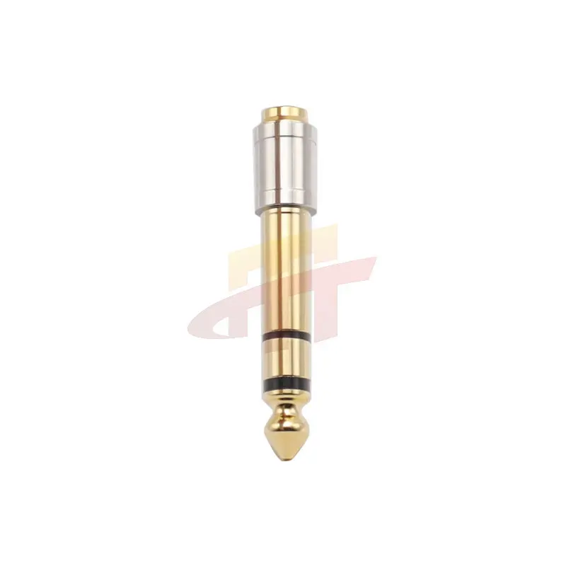 Hifi 6.35 6.5MM Male To 3.5MM Female Jack Stereo Headphones Audio Adapter Gold Plated Stereo Microphone Earphone Connector