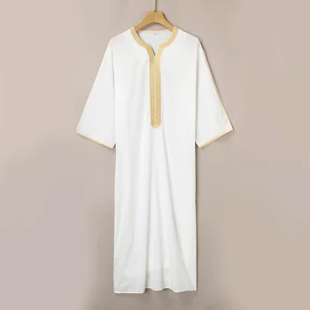 Robe musulmane pour hommes, Costume National arabe, manches ...