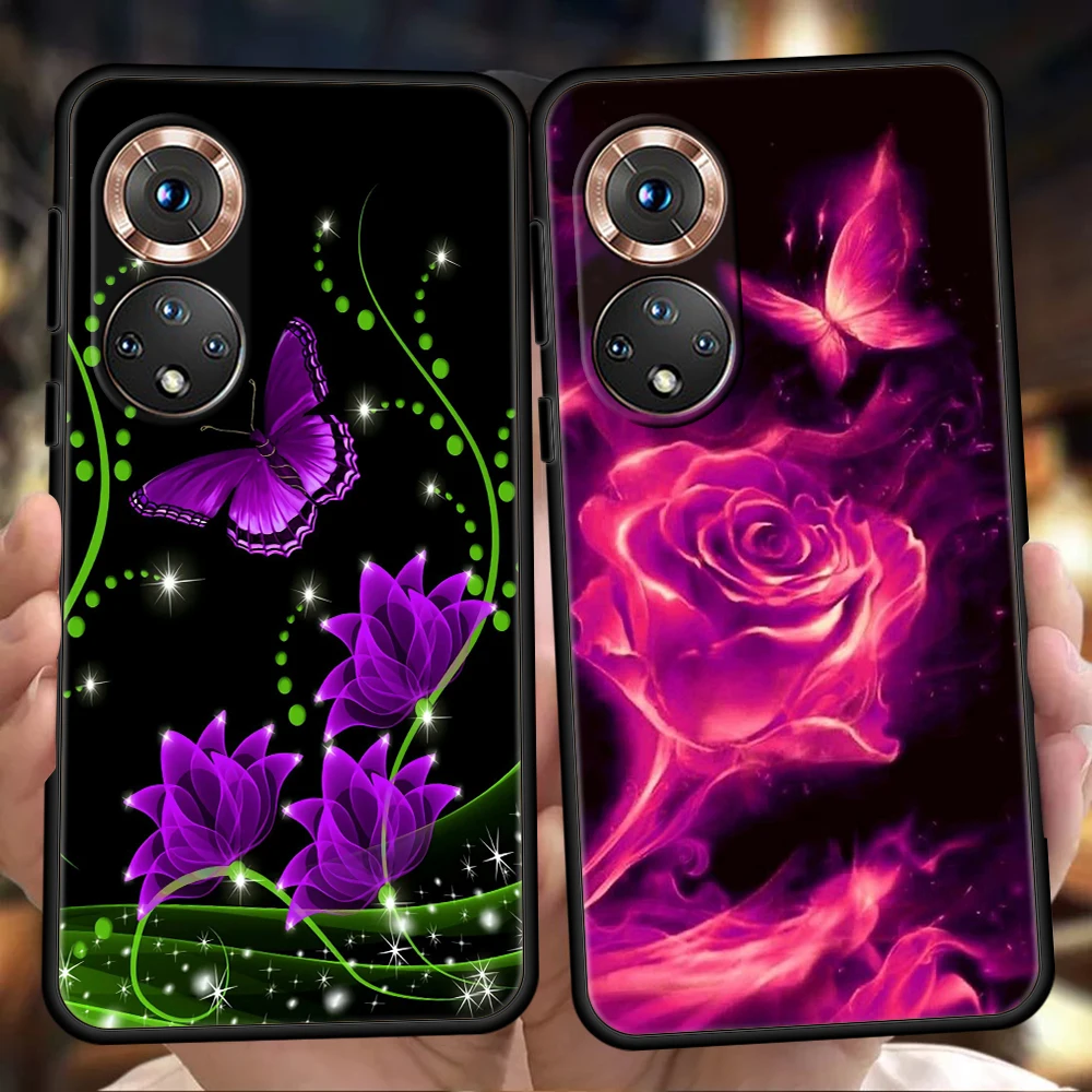 Butterfly Lavender Higan Flower Phone Case For Honor 50 10i 20i Pro Cover Bag For Honor 20 20S 10 9 8A 8S 8X 7A 5.7inch 7X Shell