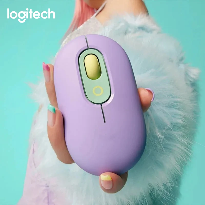 

Новая трехрежимная беспроводная мышь POP Bluetooth для офиса и дома, маленькая милая удобная деловая беспроводная мышь Logitech