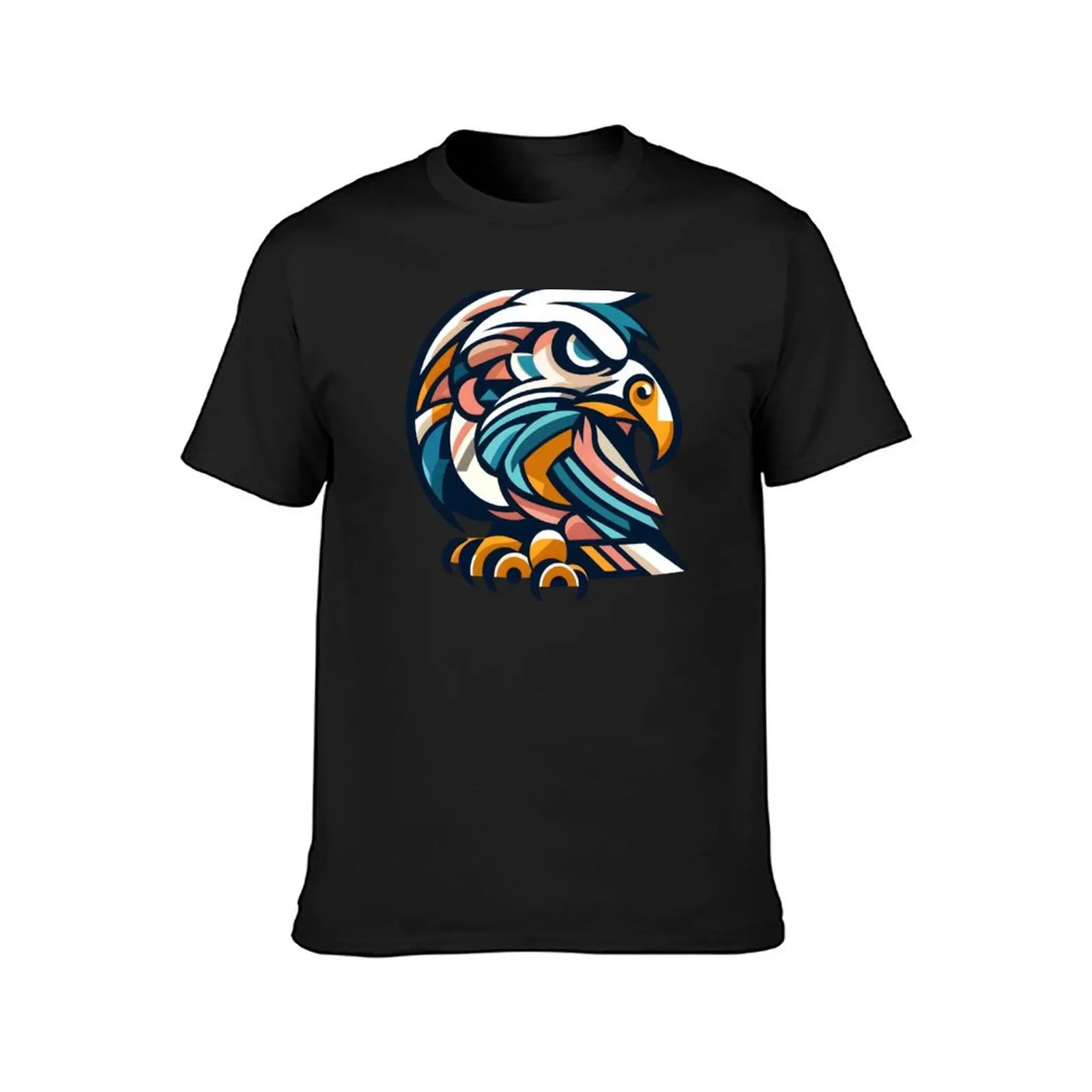 Cubist Bald Eagle T-Shirt plus size tops hippie clothes oversized mens clothing