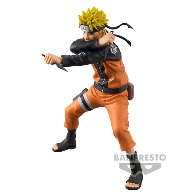 22cm Bandai Genuine Original Uzumaki Naruto Shippuden Anime Figure Action Figurines Model Collection Statue Ornament Toys Gifts