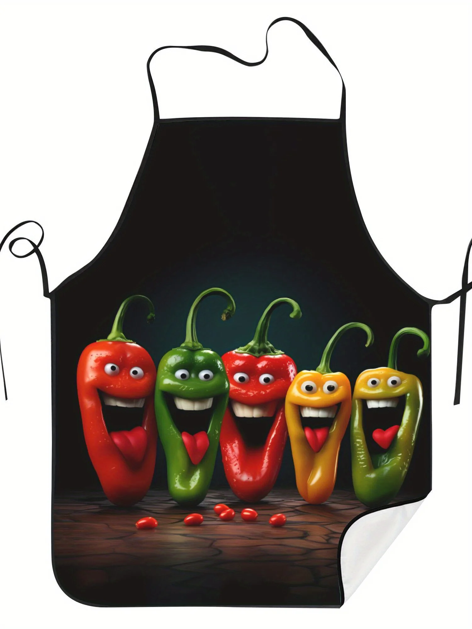 Vibrant Fresh Vegetables Graphic Printed Apron for Men and Women Artistic Garden Kitchen Cooking Apron