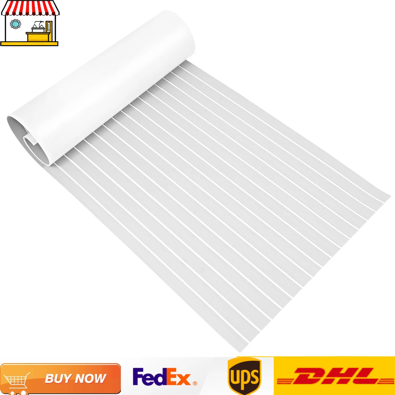 

Yachts RV Floor Mat| Self-Adhesive EVA Non-Slip Boat Decking Flooring Mat| 6mm Thickness