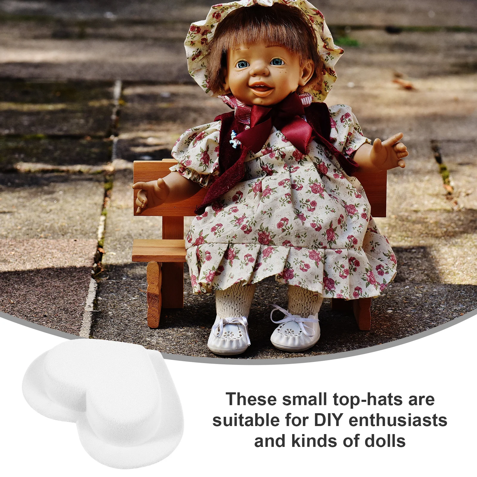 Miniaturowe kapelusze z tkaniny, odporne na zużycie, akcesoria DIY, urocze kapelusze na imprezę, prezent, dekoracyjne małe kapelusze