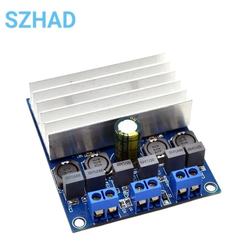 TDA7492 2 x 50W D Class High-Power Digital Amplifier Board AMP Board With Radiator