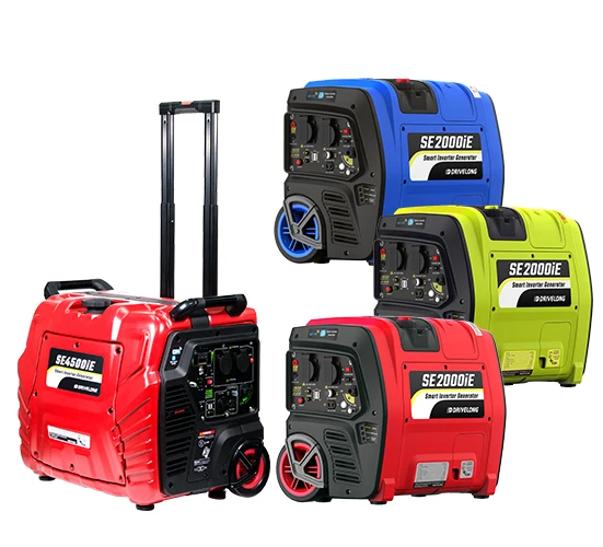 4-Stroke Single Cylinder 3kw 4kw APP remote  portable Digital Portable Inverter Gasoline Generator With Wheels trolly petrol