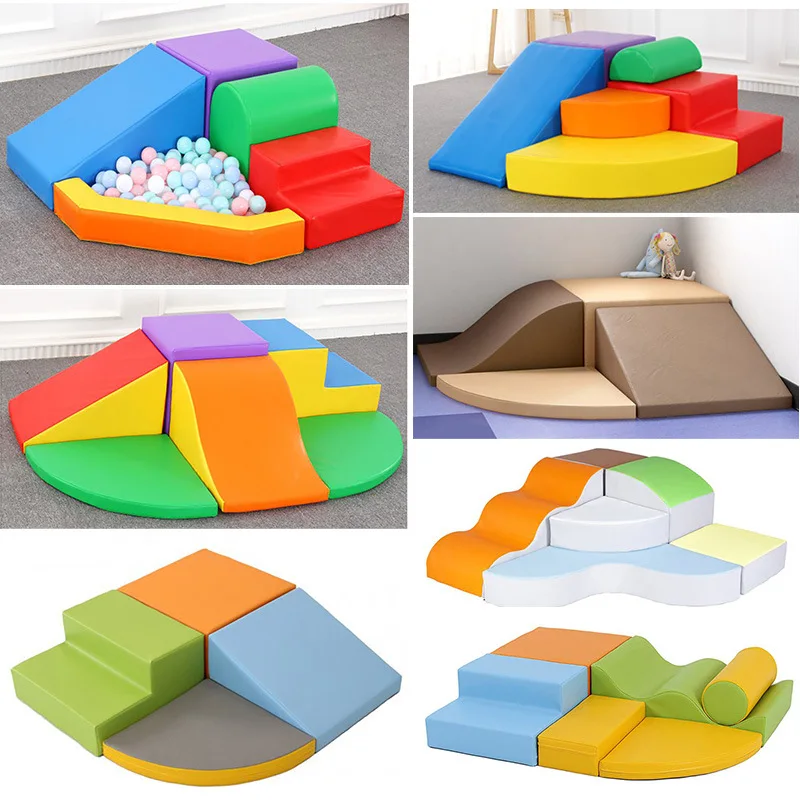 Factory Customizable Indoor Soft Play Set Climbing Slide Tunnel for Preschoolers Babies Sensory Training Sensory Play Game House view 6