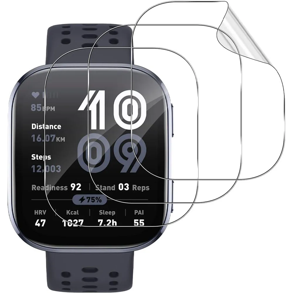 BEHUA Schutzfolie für Huami Amazfit Bip Max 5 6 SmartWatch Displayschutz HD Anti-Kratz-Folie Kein Glas Zubehör – Detail 9