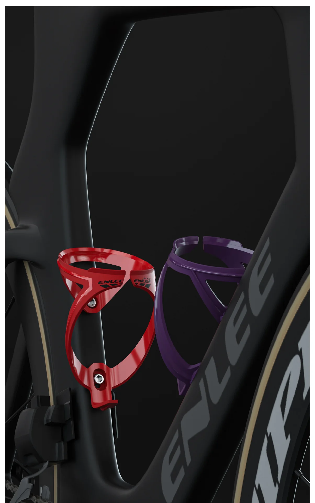 ENLEE Fahrrad-Wasserflaschenhalter, Rennrad-Flaschenhalter, ultraleichter Fahrrad-Wasserflaschenhalter, Outdoor-Radfahren, fester Rahmen – Detail 17