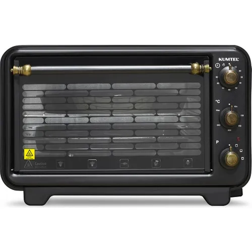 Kumtel-Mini horno rústico negro, 32 litros, KF-6125