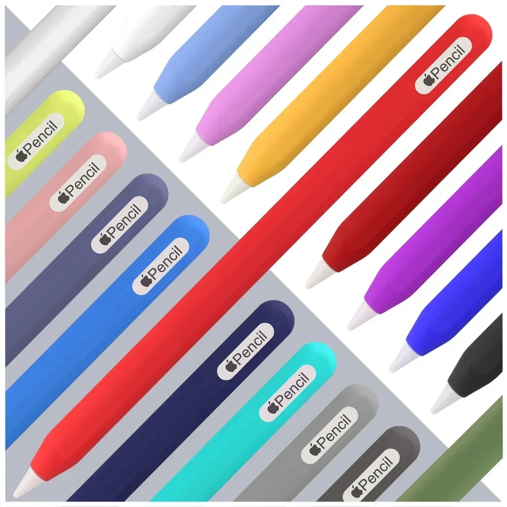 For Apple Pencil 2 Silicone Case For Ipencil 2nd Generation Anti-lost Anti-scratch Protective Cover Sleeve Pencil Cap