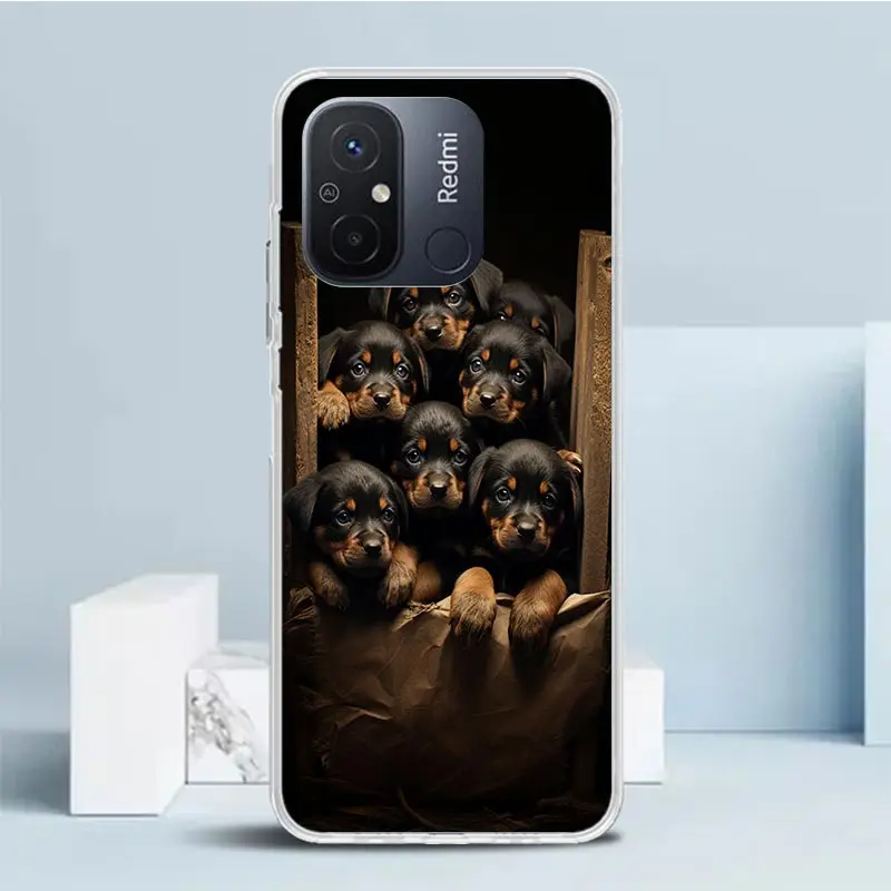 Rottweiler Dog Rottie Silicon Call Phone Case For Xiaomi Redmi 12 12C 10 10A 10C 9 9A 9C 9T 8 8A 7 7A 6 6A K60 K20 K40 Pro S2 K3