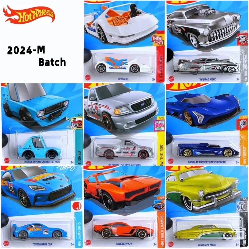 

Hot Wheels 2024M Toyota Gr86 Bugatti Chiron Nissan Skyline Cadilac Project Ford Transit Drag Merc 1/64 Diecast Model Toy Gift