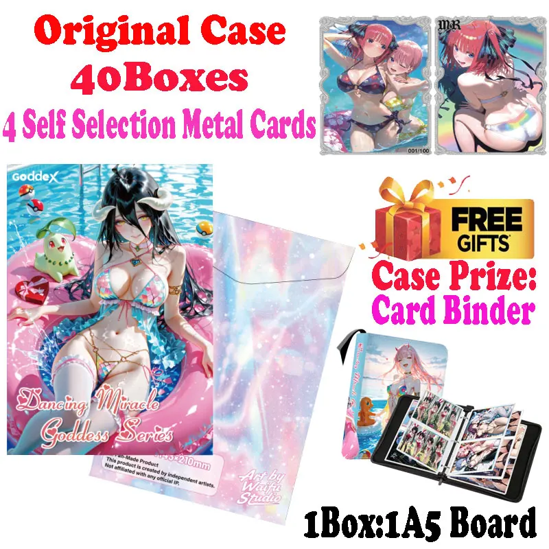 

Остання коллекция карточек Dancing Miracle размером A5 2025 года, мастер-набор без дупа, торговая художественная доска Yae Miko