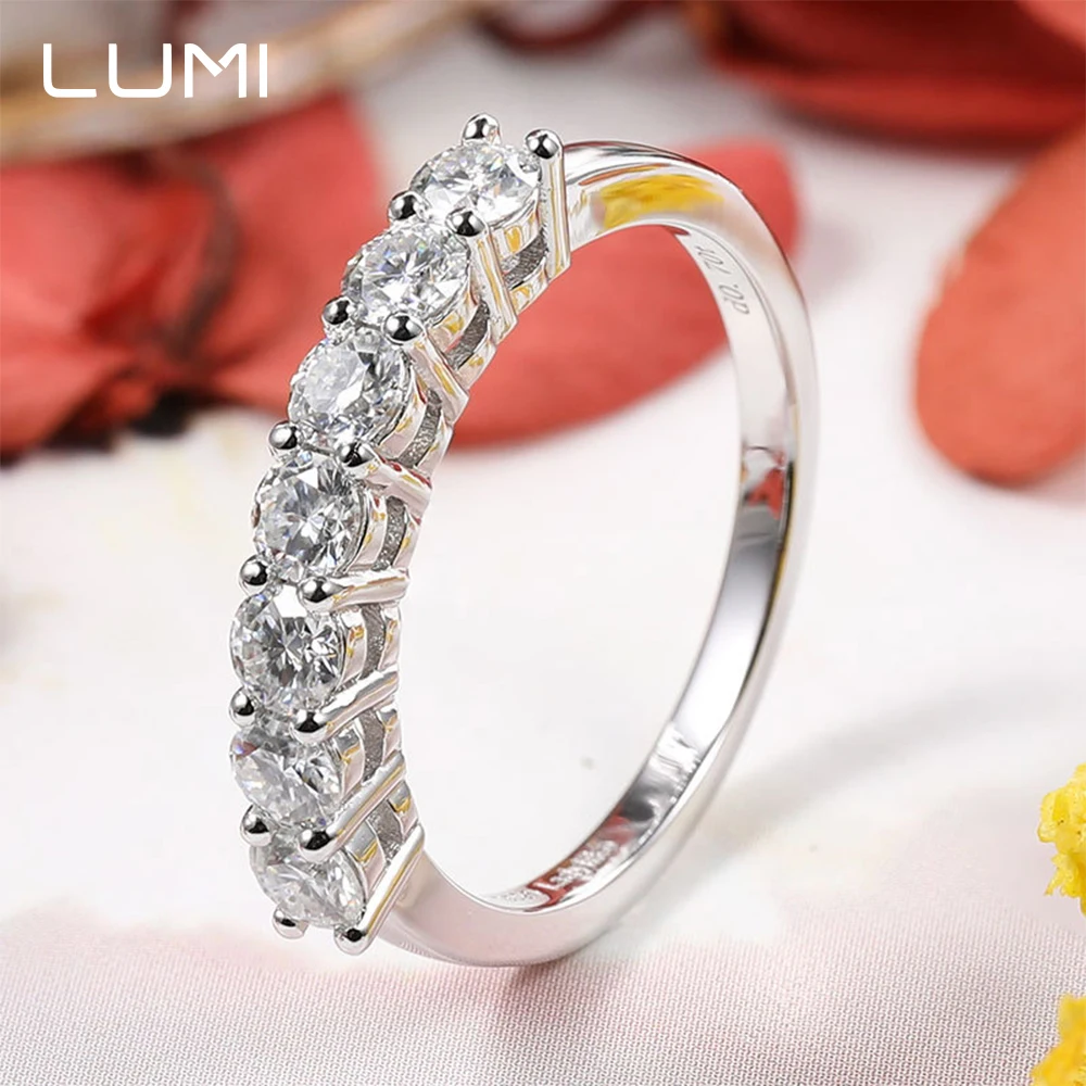 

D-color VVS1 Original Moissanite S925 Silver Ring Fine Jewelry for Women Party Anniversary Birthday Jewelry Present