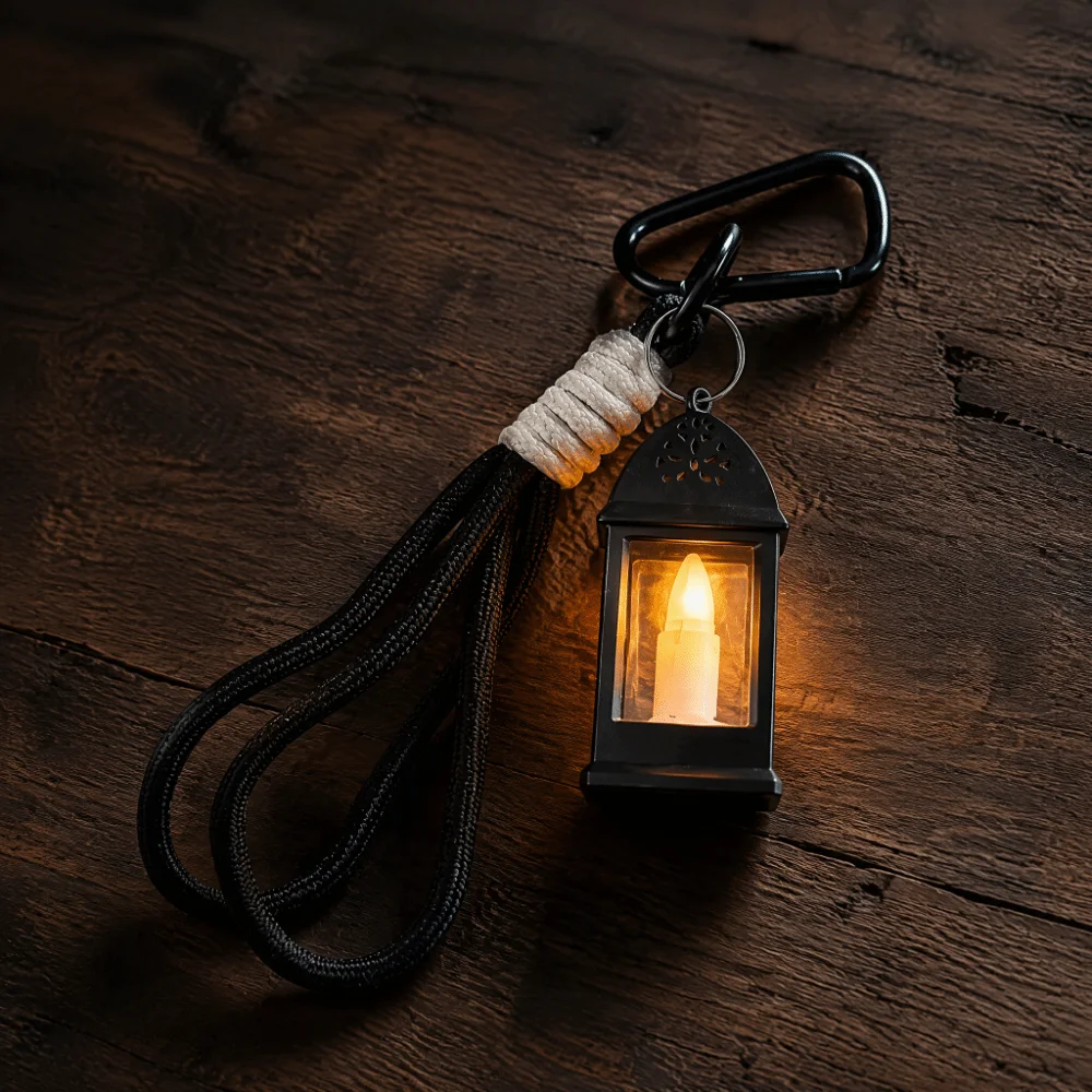 Retro Style Mini Oil Lamp Portable Miniature Lantern Light Simulation Craft Luminous Lamp LED Atmosphere Lamp Table Decor