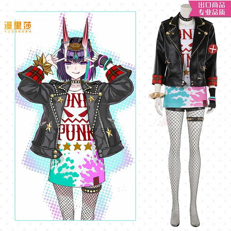 Fate Fgo Waltz Mash Syuten Douji Costume FGO Clothing Halloween Cosplay Suit Anime Game Suit Women Men