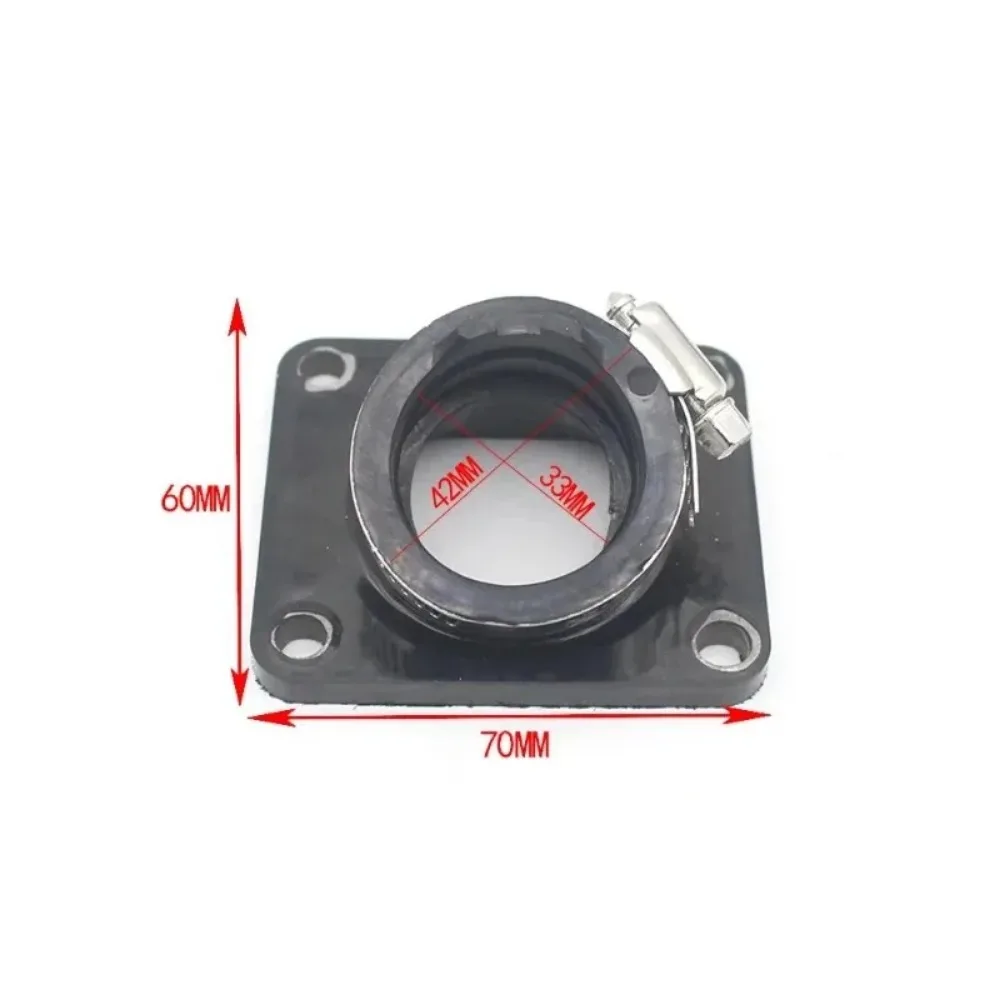 New for AG100 DT100 DT125 MX100 RT100 Motorcycle Adapter Intake Manifold Carburetor Interface
