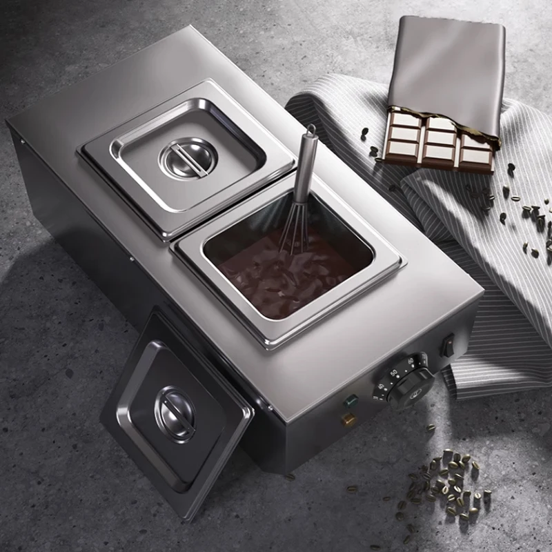 Chocolate melting machine, commercial chocolate melting furnace, double cylinder electric chocolate melting machine, baking spec