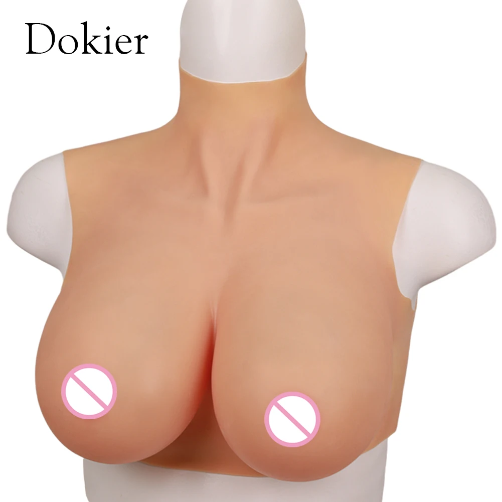 Dokier Thin Silicone Breast Forms Boobs for Mastectomy Cancer Crossdresser Transvestite Sissy Artifical Chest DragQueen Cosplay