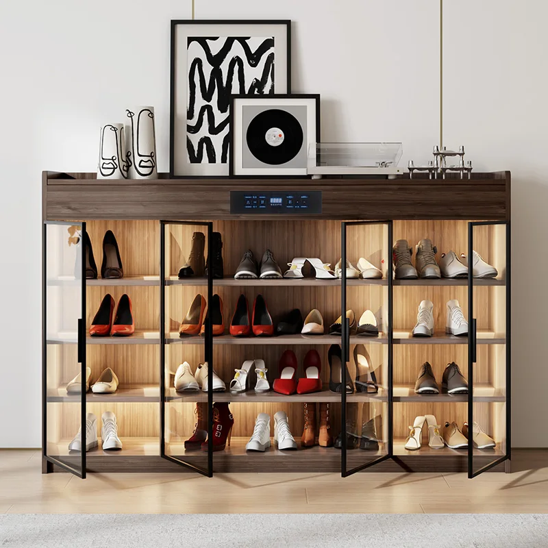 Smart Shoe Cabinet Hidden Design for Living Room Furniture and Mobile Shop Showcases