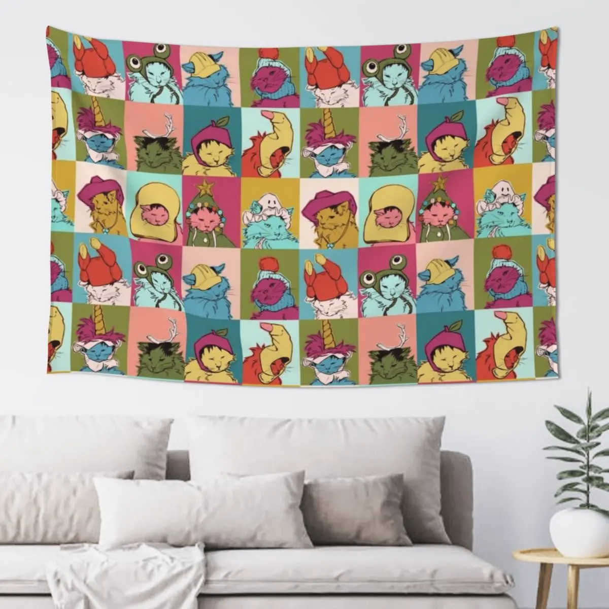 냄비 로스트 모자 태피스트리 벽지 침실 태피스트리에 대한 장식 벽 벽화