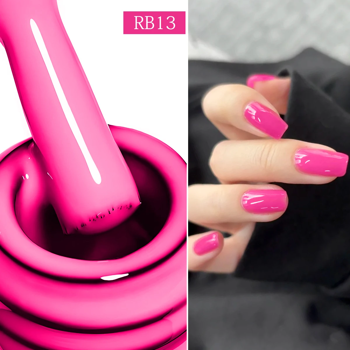 Ensemble de 6 pièces de vernis à ongles gel nu, semi permanent, comprend un couche de finition, un couche de finition mate et une couche de base.