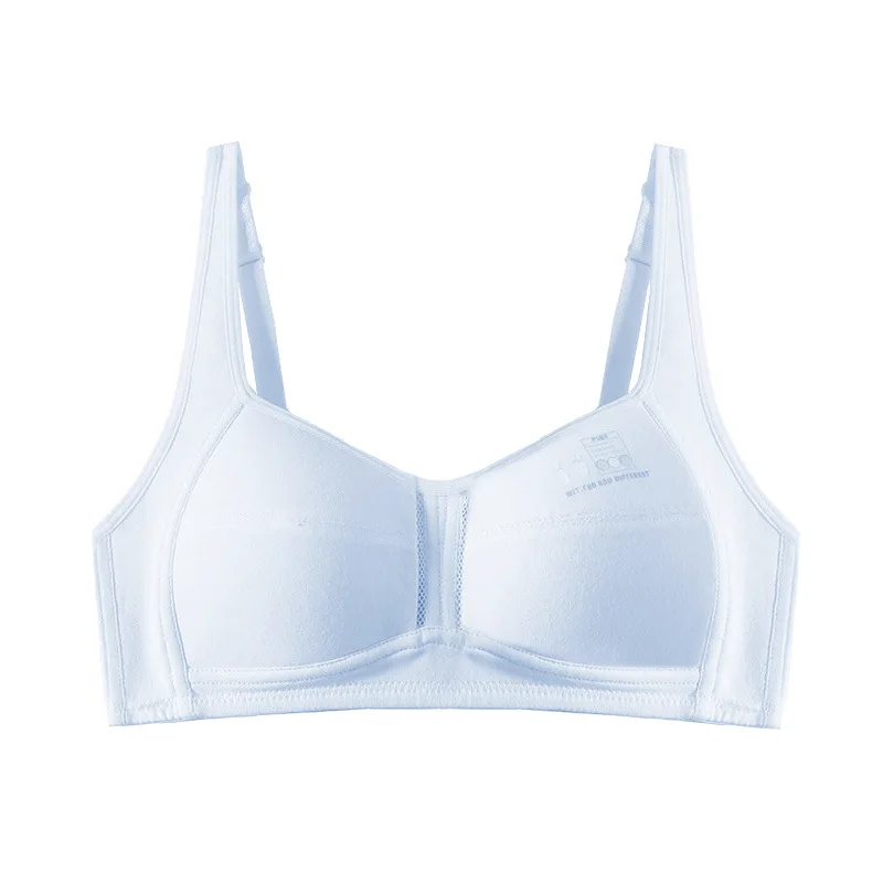 Teen Girl's Brassiere Sports Bra Fixed Cup Shockproof Woman Everyday Wear Vest Development Period Full Coverage Cup Ladies Bra
