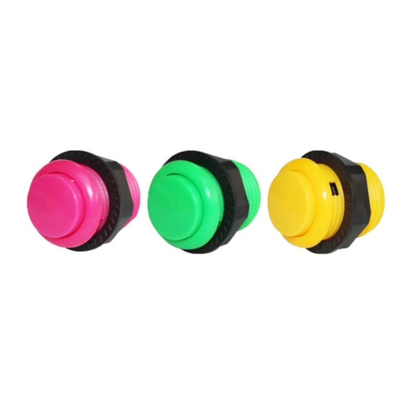 

10 pcs 24mm/28mm Small Button in-line Button Moonlight Treasure Box Button Arcade Fighting Games Machine Accessories