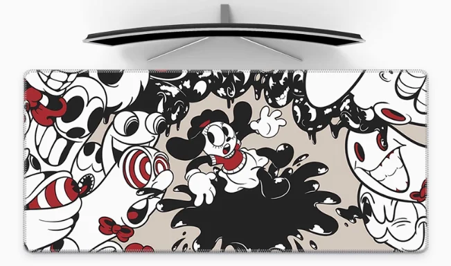 

Natural Rubber Laptop Office Smooth Mouse Pad with Ultra Large Thickened Dirt-resistant Red Hose Waterproof Office Personality