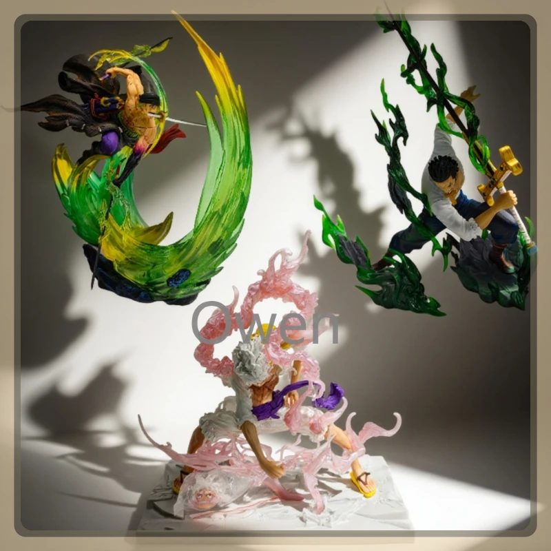 ONE PIECE Anime Handsome Dracule Mihawk Figurine Nika Luffy Action Figures Roronoa Zoro PVC Model Collection Statue Toys Gifts