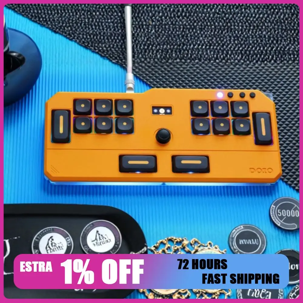 

DOIO HITBOX KBGM-M01-HE Клавиатура из алюминиевого сплава Проводной акриловый низкий магнитный переключатель Геймерская клавиатура OSU/DJMAX/Muse Dash/EZ2ON Custom