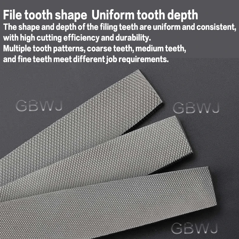 6/8/10/12/14/16 Inch T12 High Carbon Steel File Flat File Fine/Medium/Coarse Toothed Flat Files Rasps Hand File Tool 1Pcs - Image 4