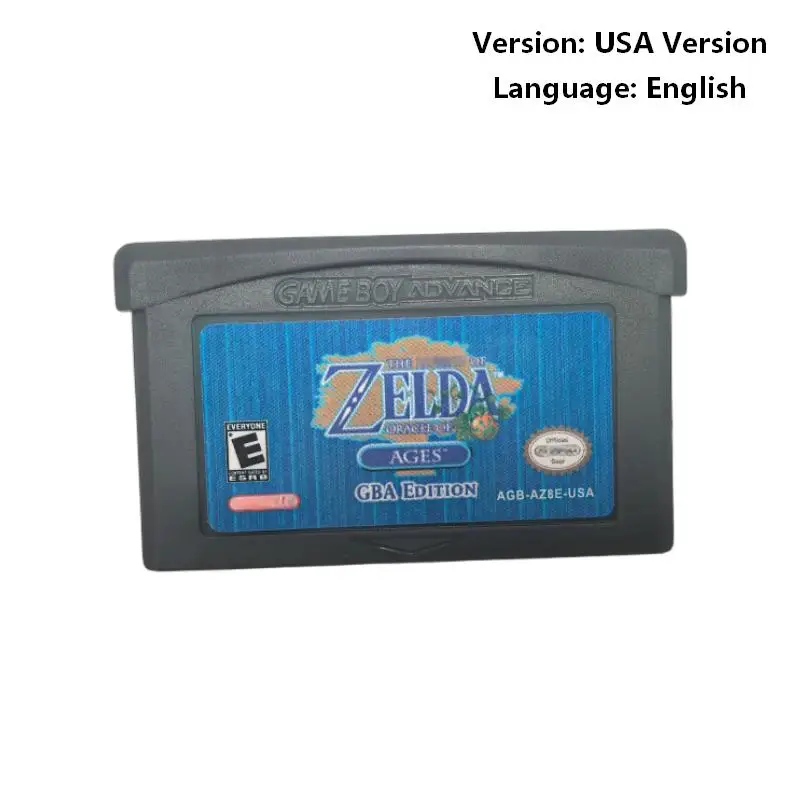 GBA Adventure Game Cartridge Legend of Zelda USA Version, English Language, Compatible with Game Boy Advance Console, 5 Options