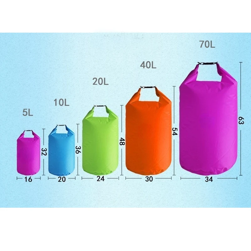 Outdoor Swimming Polyester Lightweight Drift Bag Waterproof Storage Waterproof River Tracing Bag Travel ，P939