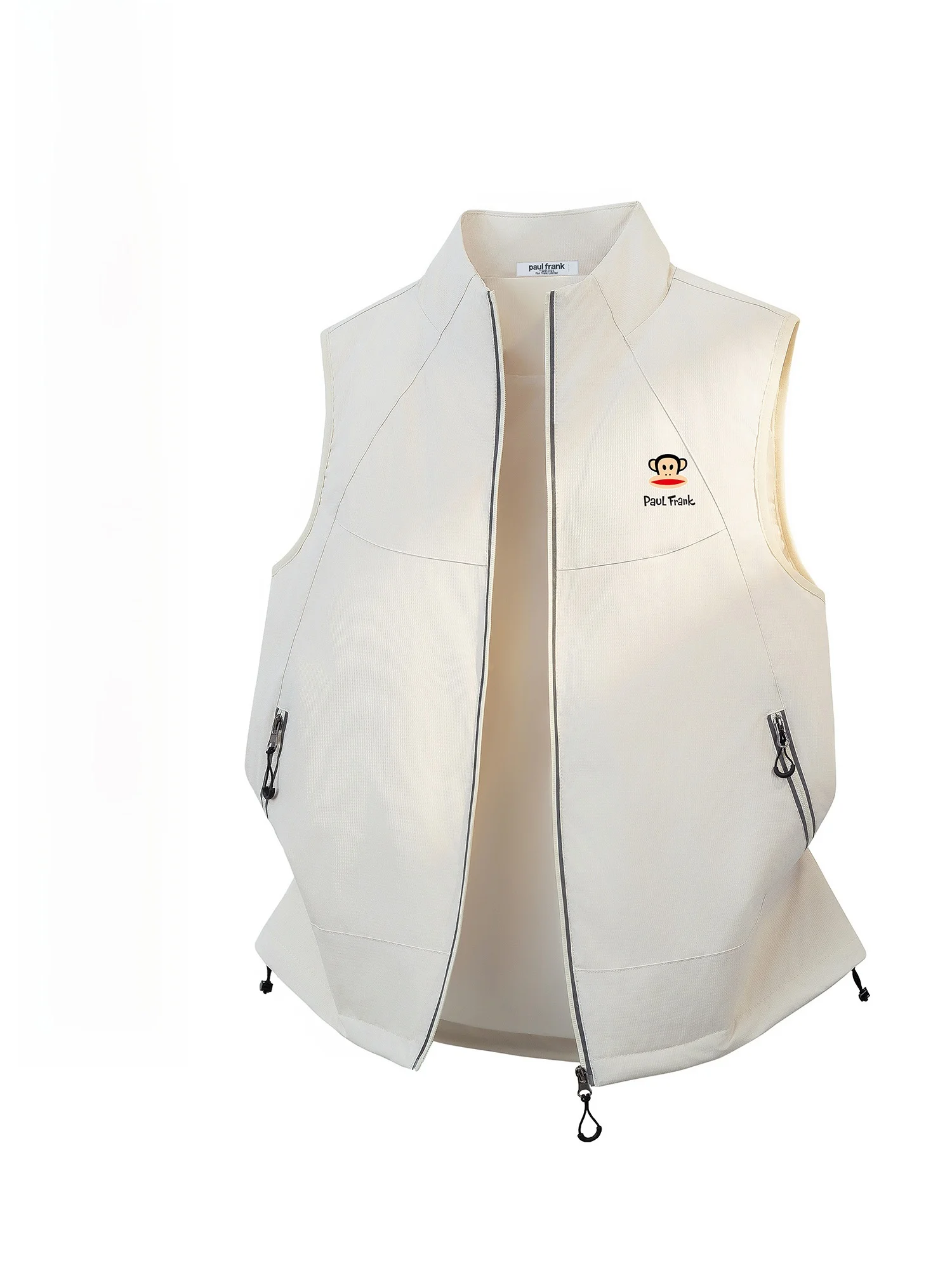 

Пуховый жилет Paul Frank M Pure Color Du, зимний, утепленный, с воротником-стойкой, 90% пуха, для молодежи