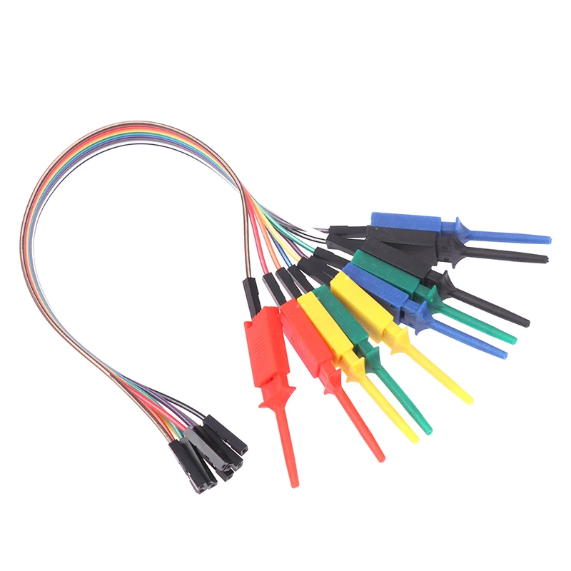 High-Power 20CM Logic Analyzer Test Hook, Probe Test Clamp Kit for Efficient Chips Pins Connection and Testing.